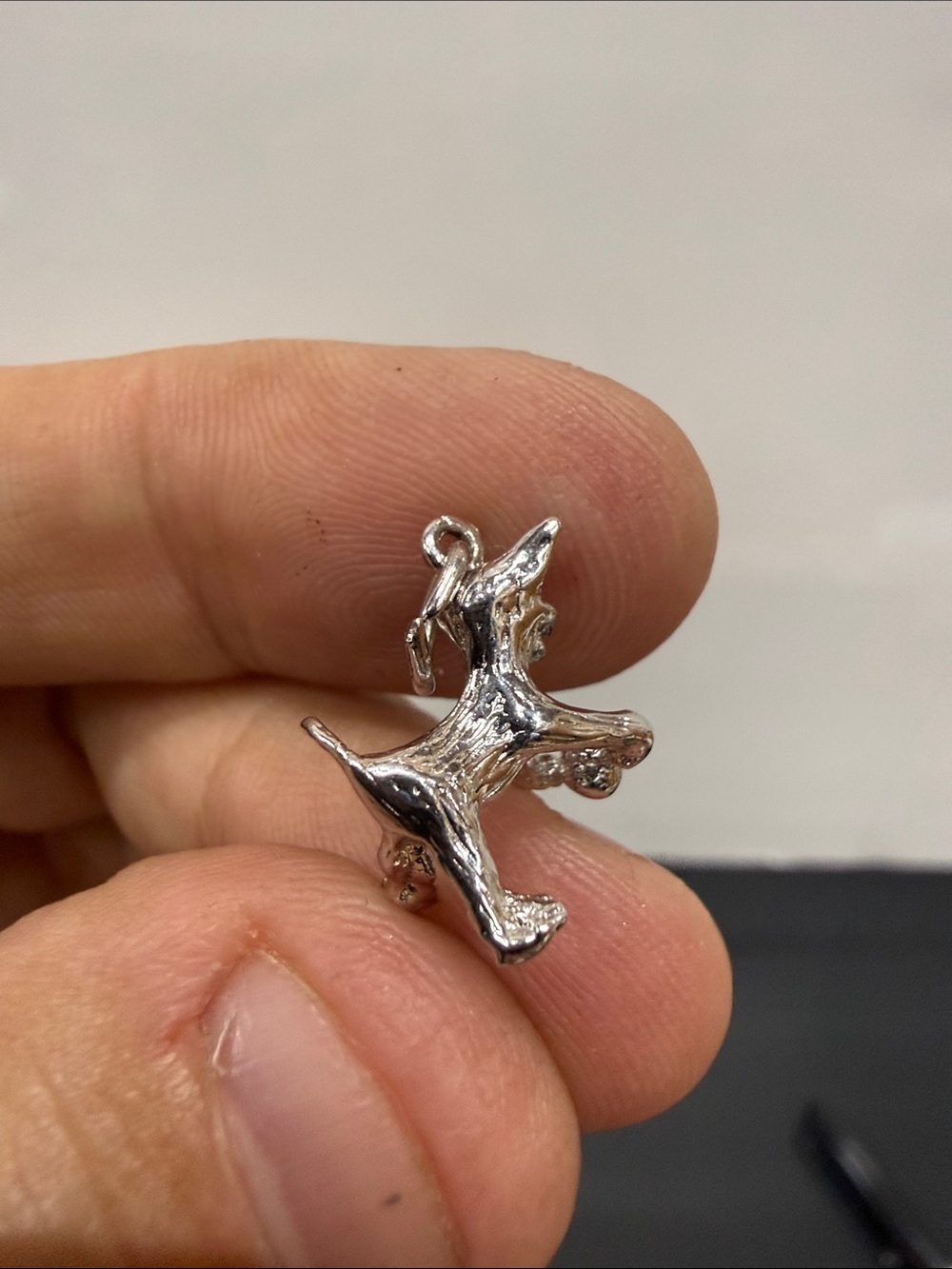 Sterling Silver 3D Dog Charm Pendant for Pets Lovers - Picture 2 of 3